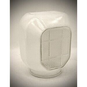 Art Deco Milk Glass Light Globe Retro Shade Ceiling Bath Porch Mid Century Diver